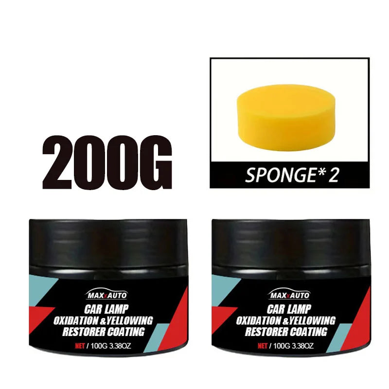 Visco Car Headlight Restoration Polishing Kit - Scratch Remover and Oxidation Cleaning Repair Paste, Used for Polishing Car Headlights, Restoring Bright Shine