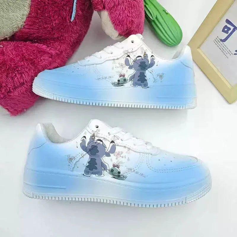 Maxy New Disney cartoon Stitch cute Casual shoes soft sports shoes for girlfriend gift EU size 35-44