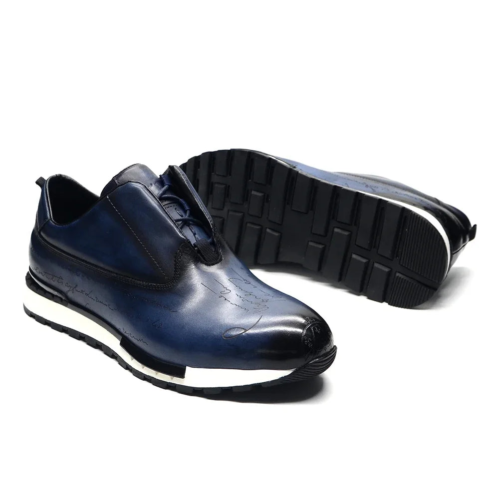 Visco Classic Brand Designer Business Casual Sneaker Shoes for Men Genuine Leather Lace-up Basic Outdoor Footwear Daily Flat Oxfords