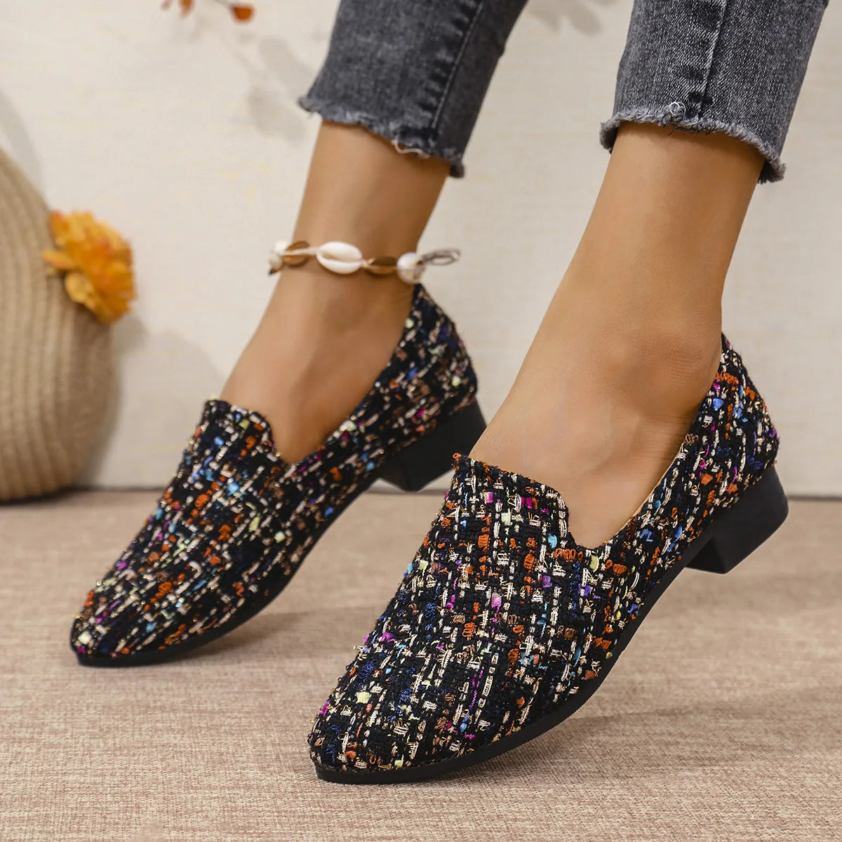 Maxy New Fashion Comfortable Elegant Pumps Casual Women Shoes with Thick Heel and Pointed Toe Designer Shoes Women Mary Jane Shoes