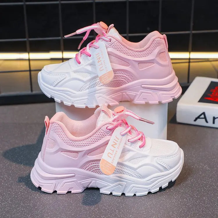 Maxy Children's Sneakers Boys Girl Mesh Breathable Casual Running Shoes Kids Toddler Spring Autumn Flats Outdoor Soft Soles Sneakers