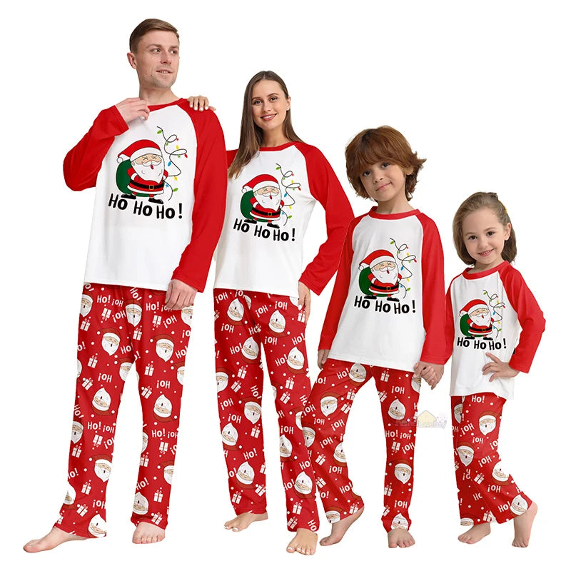 Christmas Max Outfits Family Matching Pajamas Adult Kids 2024 New Xmas Pyjamas Clothes Set Baby Rompers Casual Sleepwear Family Look