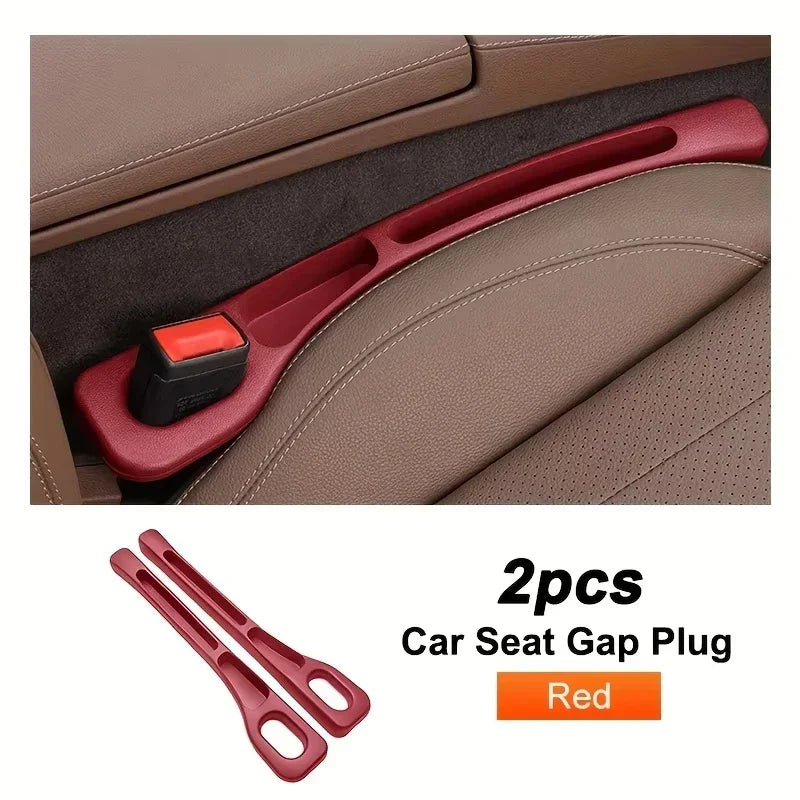 Maxy 2Pcs Car Seat Gap Plug Strip Proof Seat Gap Storage Organizer Side Seam Car Gap Filler Leak Interior Decoration Universal