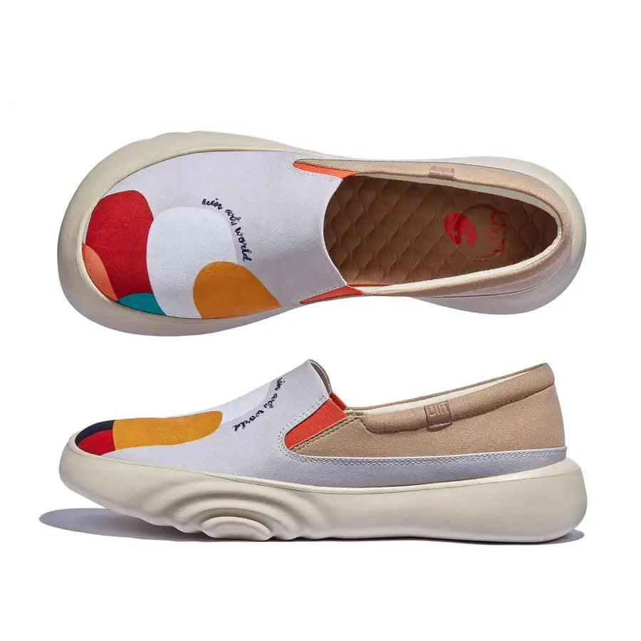 Maxy New fashion retro sports casual sneakers travel shoes Slip ons Canvas colorful Women Shoes