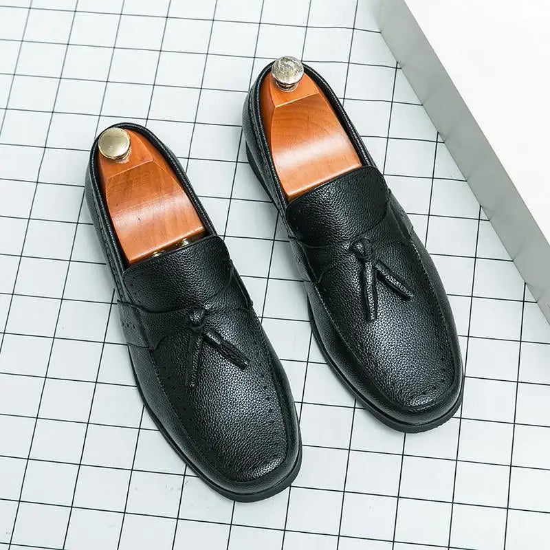 Visco Italian men's dress shoes simple and lightweight classic derby shoes formal business shoes