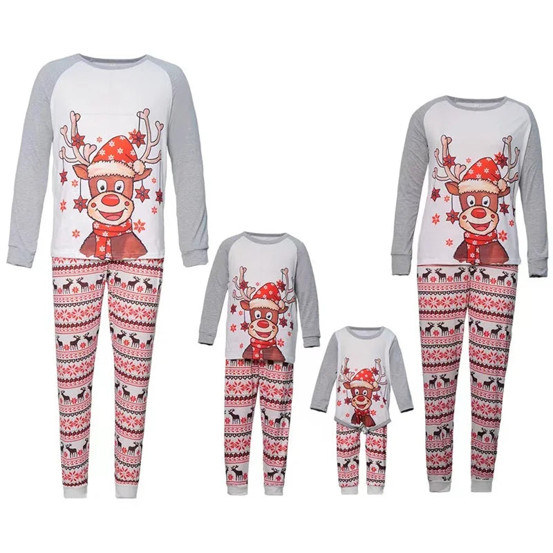 Maxy Christmas Family Matching Pajamas Sets Daddy Mommy and Me Xmas Pj's Clothes Father Mother Children Baby Sleepwear