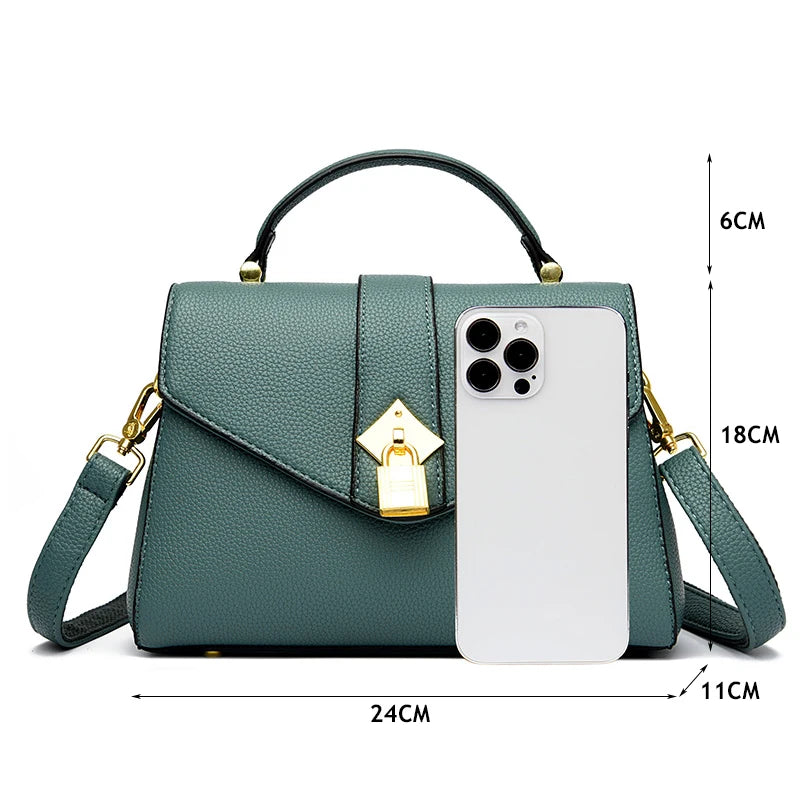 Maxy Fashion Handbag for Women High Quality Leather Handbags Ladies Shoulder Messenger Bags Designer Elegant Crossbody Bag Female