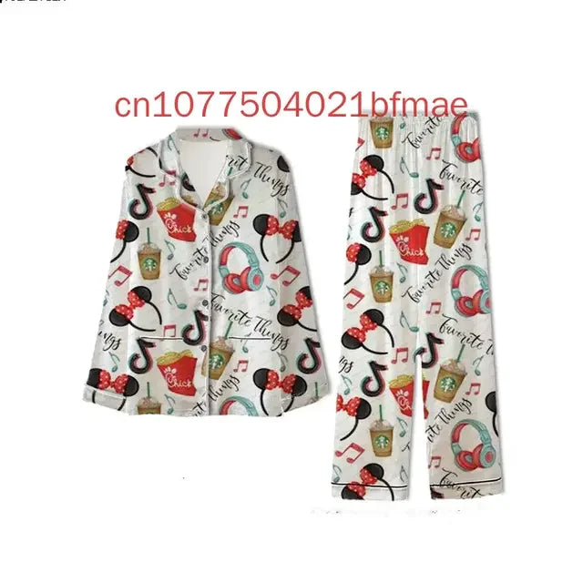 New Disney Mickey Christmas Pajama Set Custom Matching Family Mickey Christmas Pajamas