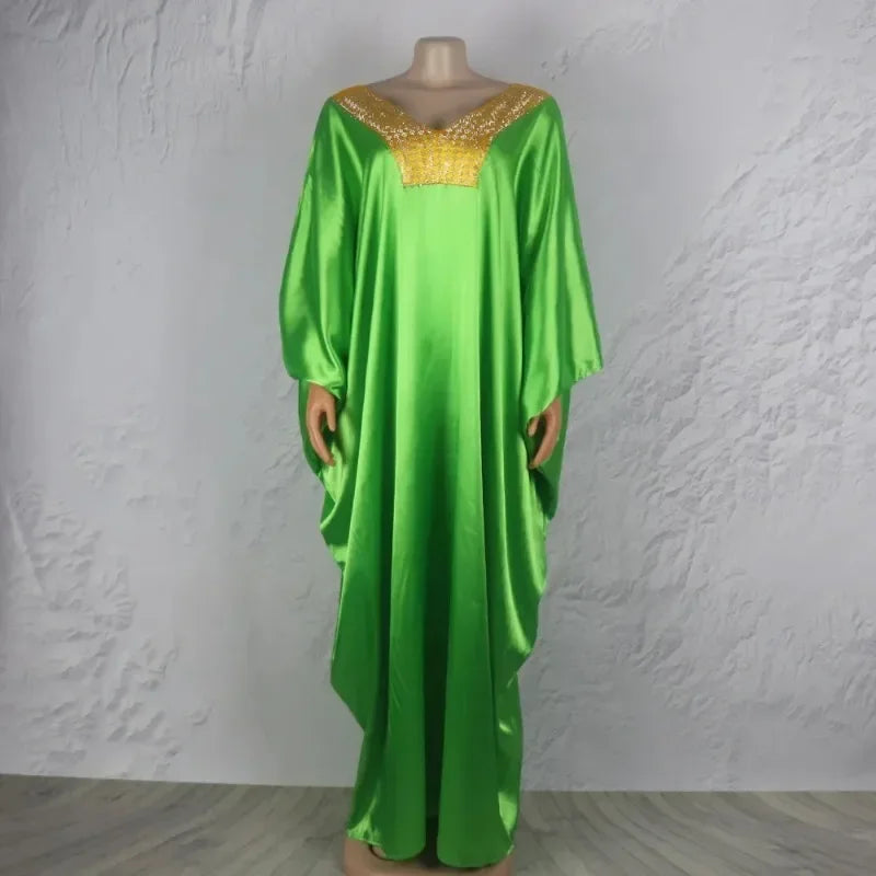 Maxy Dashiki African Dresses for Women Abayas for Women Dubai Luxury Boubou Muslim Fashion Caftan Wedding Evening Party Dresses