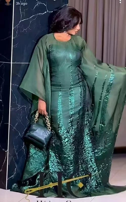 Maxy Latest Green Organza Damask French Lace Fabric Brocade Jacquard African Lace Fabric For Nigerian Party Women Dress KCW2510