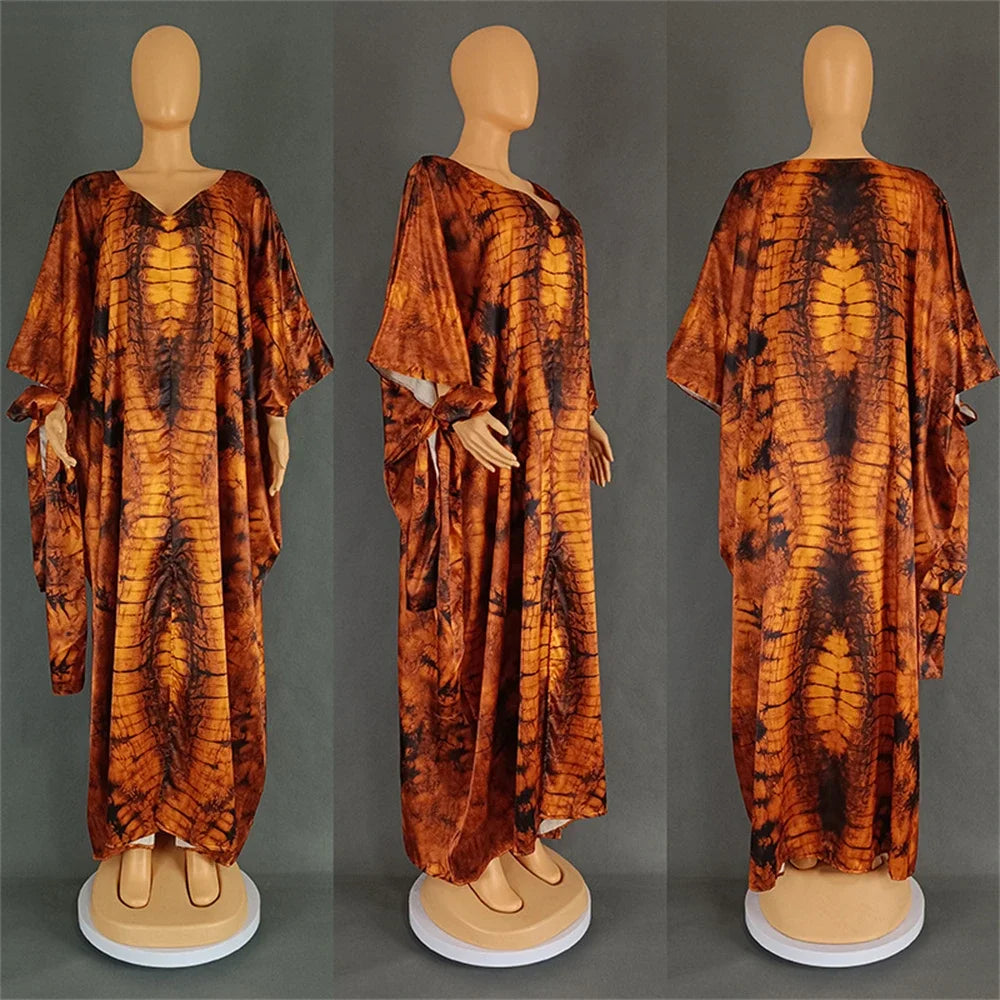 Maxy Dresses for Women Print Boubou Robe Muslim Dress Ankara Dashiki Africa Clothing Dubai Kaftan Turkey Abaya Vestidos