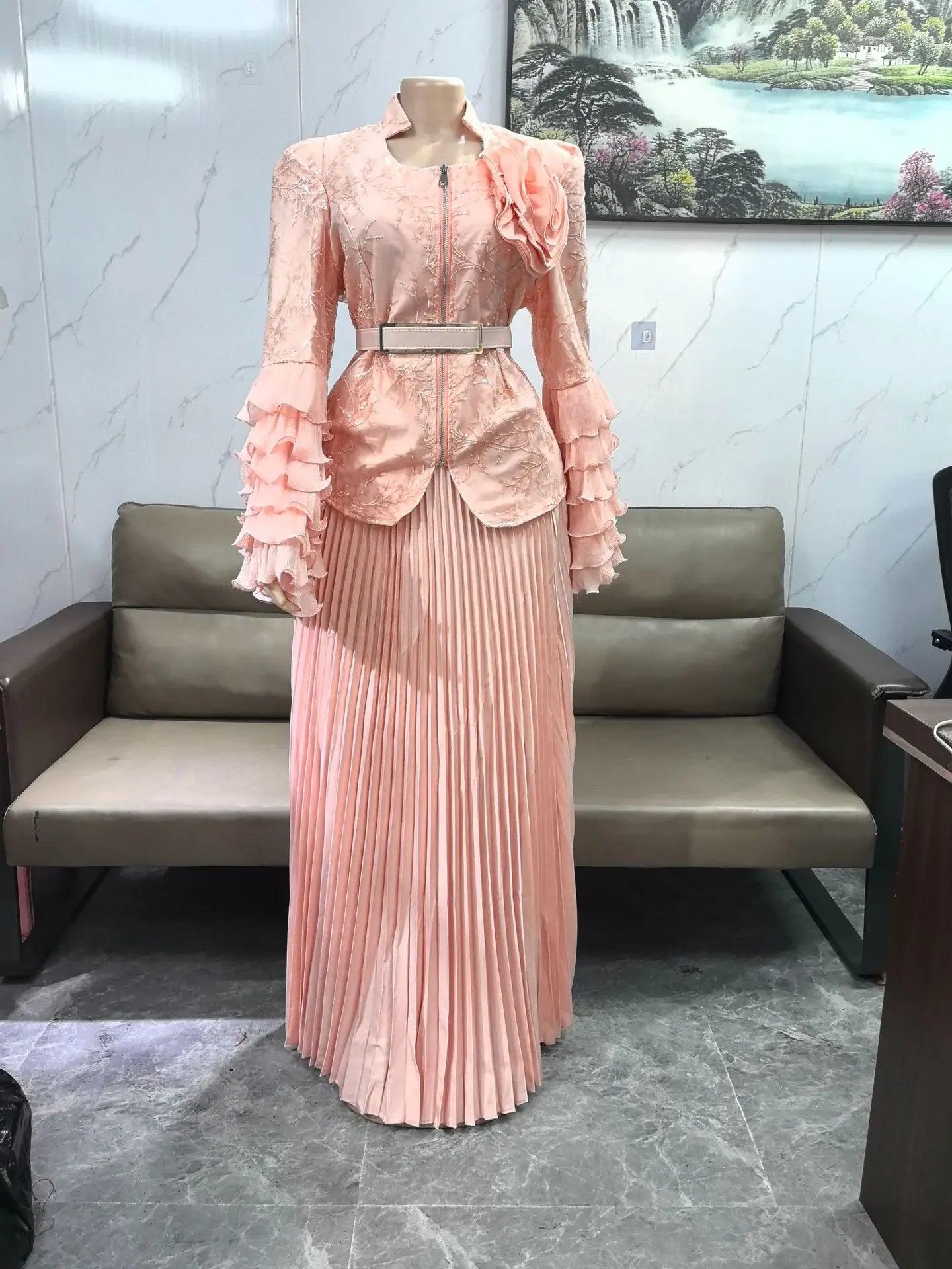 Amay Clothes for Women 2 PCS Sets Tops and Skirts Suits Dashiki Ankara Christmas Outfits Gown Plus Size Wedding Party Dresses