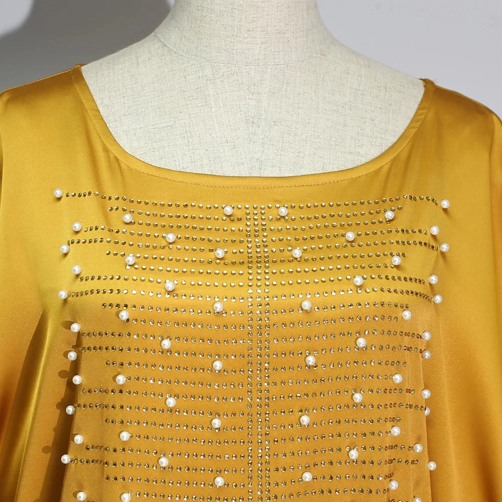 Amay Dresses for Women Plus Size Lady Clothes Dashiki Ankara Outfits Gown Kaftan Muslim Wedding Party Long Maxy Dress