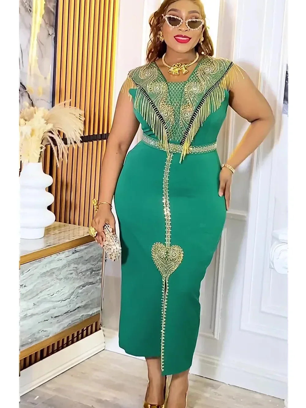 Maxy Plus Size African Wedding Party Dresses for Women New Dashiki Ankara Evening Gown Elegant Turkey Outfit Robe Africa Clothes