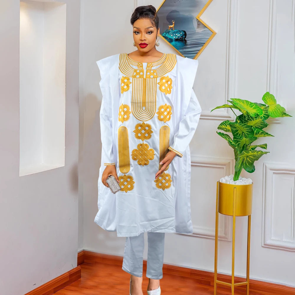 Maxy Top and Pant Sets Fashion Attire Daily Leisure for Women Turkey Outfits Plus Size Comfortable Ladies Clothing African Clothes
