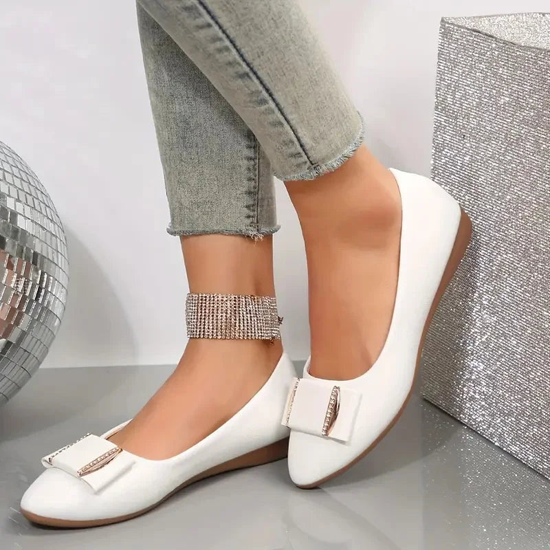 Maxy Women Flats Shoes Spring Autumn New Elegant Walking Loafers Women Designer Brand Casual Comfortable Retro Soft Dress Shoes Women