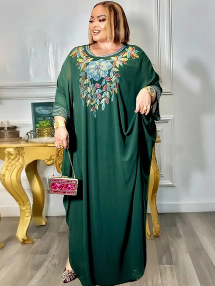 Maxy Plus Size Elegant Dresses for Women Muslim Fashion Boubou Dashiki Ankara Outfit Evening Gown Maxy Kaftan Hooded Robe