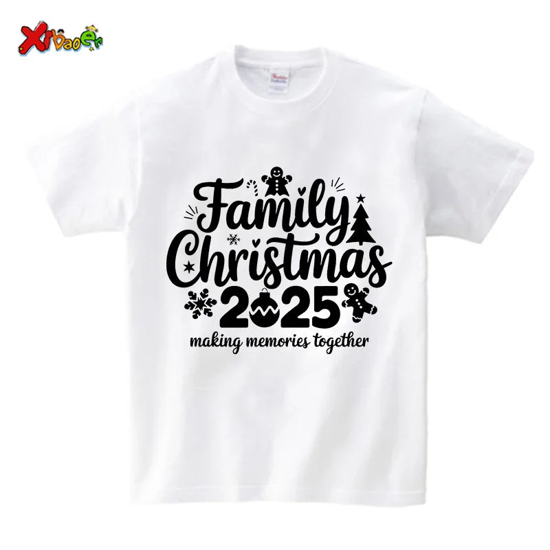 Family Matching Christmas Outfit Shirt 2025 Christmas Pajamas Set Matching Outfits Baby Girl Rompers Sleepwear Family Gift Shirt