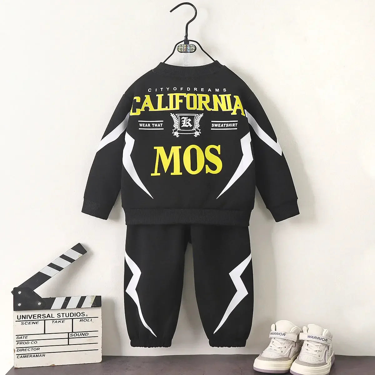 Maxy Autumn Children Boy Clothes Set Letter Printed Sweatshirts Pullover Top and Pants Trousers 2 Pieces Suit Teenage Girls Outfits