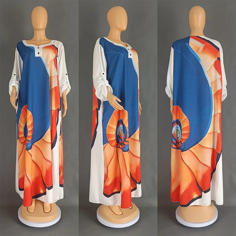 Maxy Two Piece African Dresses for Women New African Clothes Dashiki Pants Set Boubou Robe Outfits Femme Party Plus Size Dress