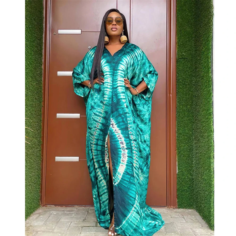 Maxy Dresses for Women Print Boubou Robe Muslim Dress Ankara Dashiki Africa Clothing Dubai Kaftan Turkey Abaya Vestidos