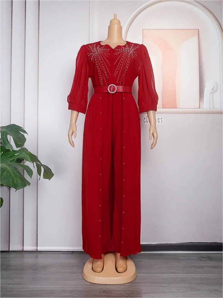 Maxy 2 Piece Set Africa Clothes 2024 African New Dashiki Fashion Suit Top and Trousers Pants Suits Party Plus Size For Lady