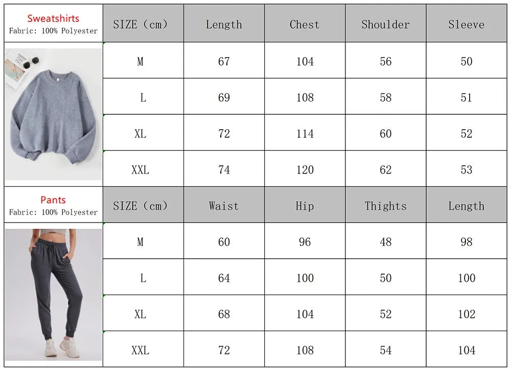 Maxy Brooklyn New York Letter Print Women Sweatshirt Set Autumn Fleece Clothes 2Pc Sets O-Neck Casual Tracksuit Fashion Jogging Pants