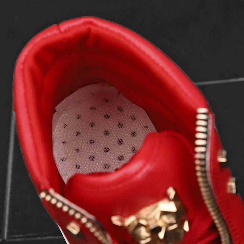Maxy Casual Shoes Men Sneakers New Fashion Men's Ankle Boots Leopard Platform Shoes designer original Men Boots zapatillas
