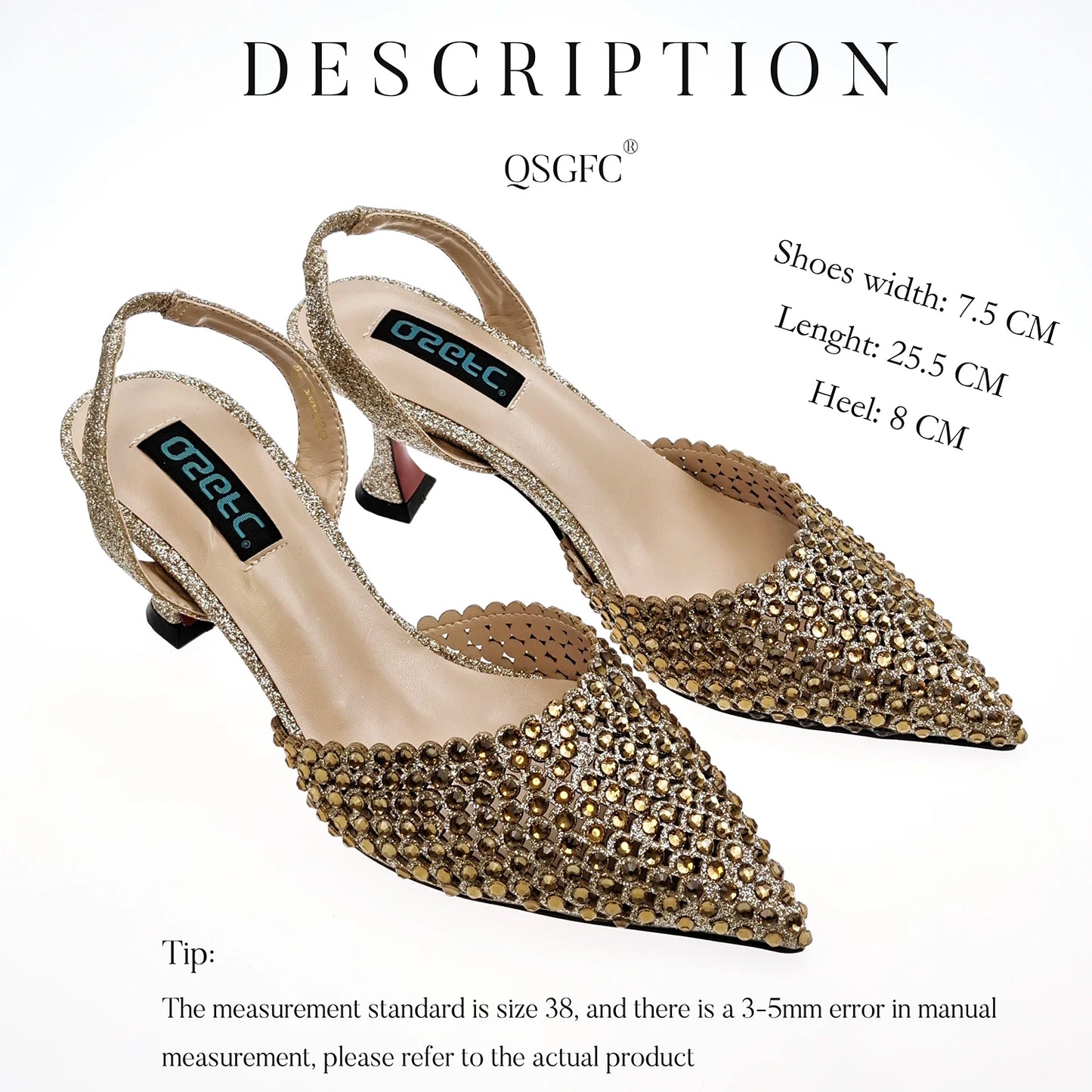 New Maxy Design Simple and Elegant Colorful Rhinestones Rainbow Color Women's Shoes and Party Wedding Bags