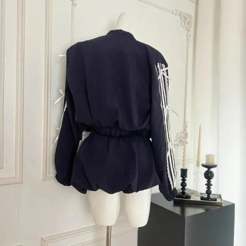 Maxy American Style Street Trendy Two Piece Skirt Set Women Sexy Sport Wear Coat + Mini Skirt Suit Female High Street Chic Sets