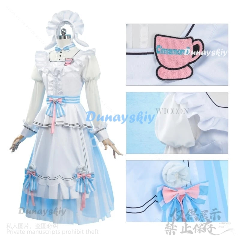 Maxy Project Sekai Cosplay Emu Otori Costume Lovely Lolita Kawaii Dress Pink Wig For Women Girl Halloween Christmas Outfit