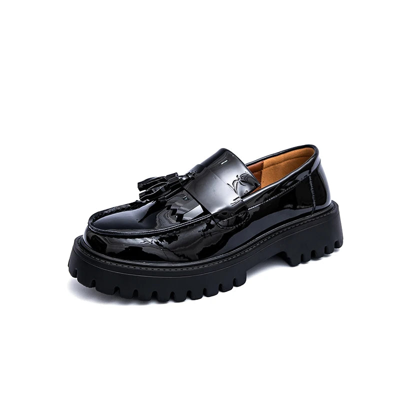 Vissco New Casual Business Shoe for Men Outdoor Wear-Resistant Trendy All-match Thick Bottom Fashion Dress Men's Shoes Four Seasons