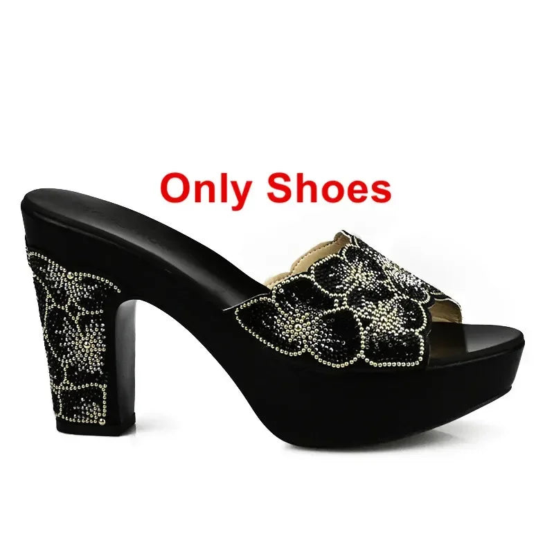 Maxy New Arrival Elegant Shoes and Bag Sets for Women African Matching Shoes and Bags Italian in Women Wedding Shoes Bride