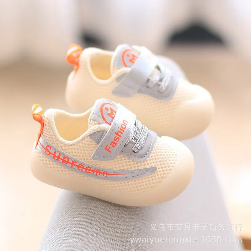 Maxy Boy Toddler Shoes Spring and Autumn New Soft Bottom Non-Slip Baby Mesh Shoes Baotou Toddler Girl Sneakers  Kids Shoes