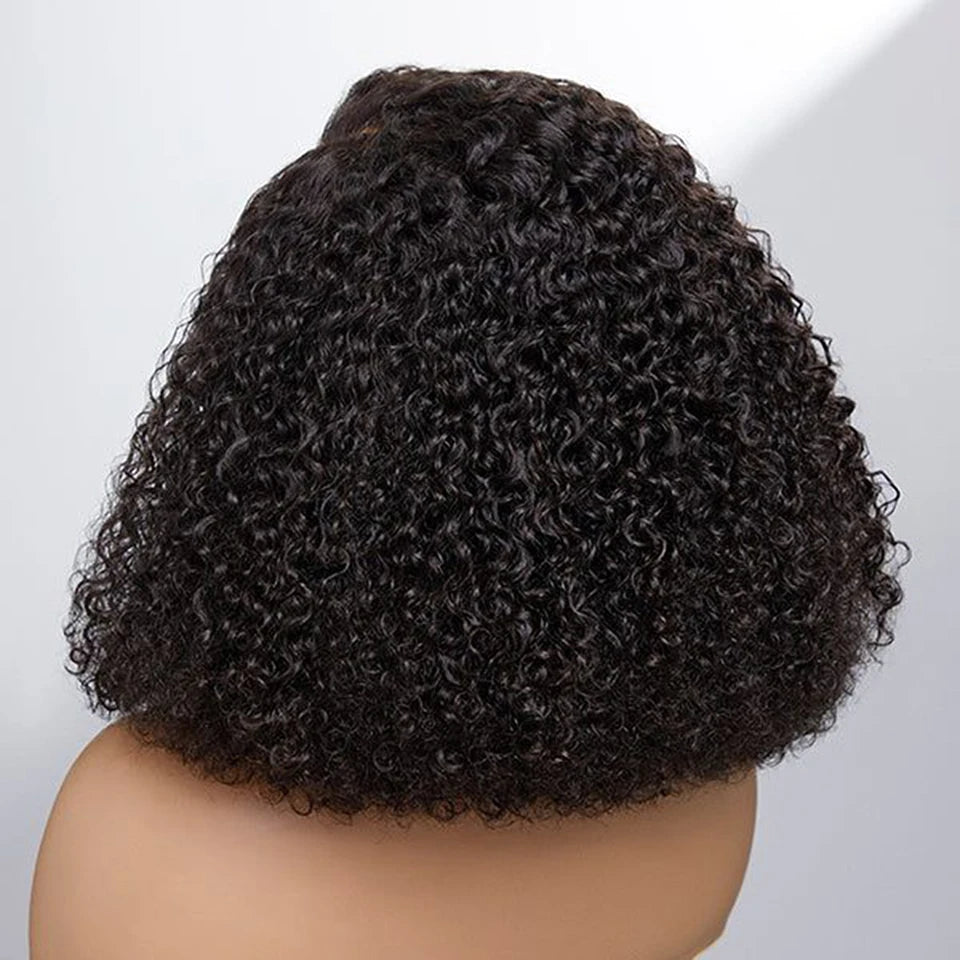 Maxy Curly Bob Kinky Curly Human Hair Wigs 13x6 HD Lace Frontal Wig For Women Raw Indian 250% Density Brazilian Wigs On Sale