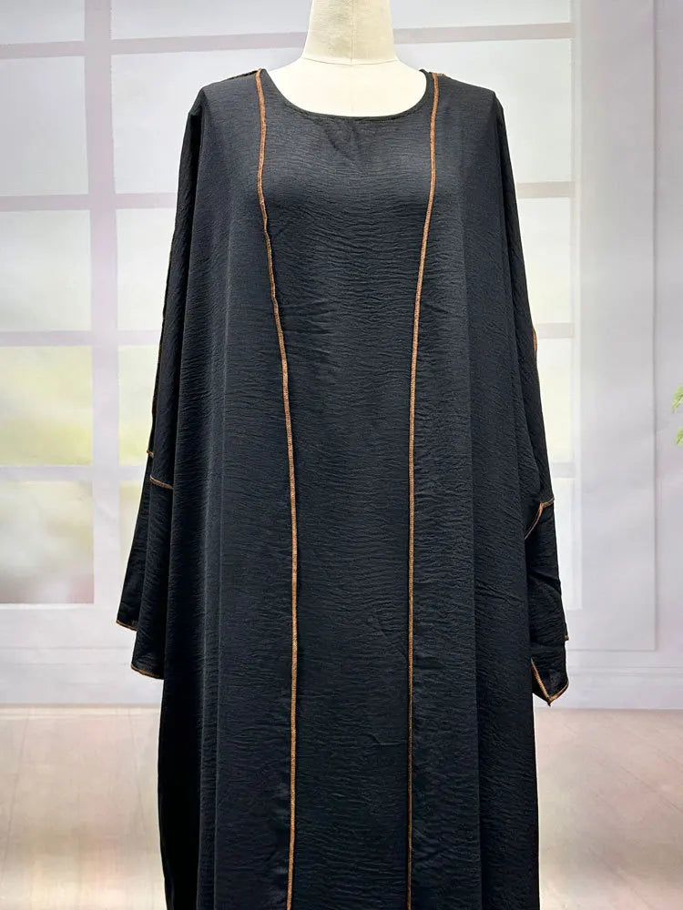 Maxy New Design Abaya Muslim Sets Women Coat Dress 2PC Suits Eid Ramadan Prayer Garment Islam Arabic Turkey Modest Dresses Robes