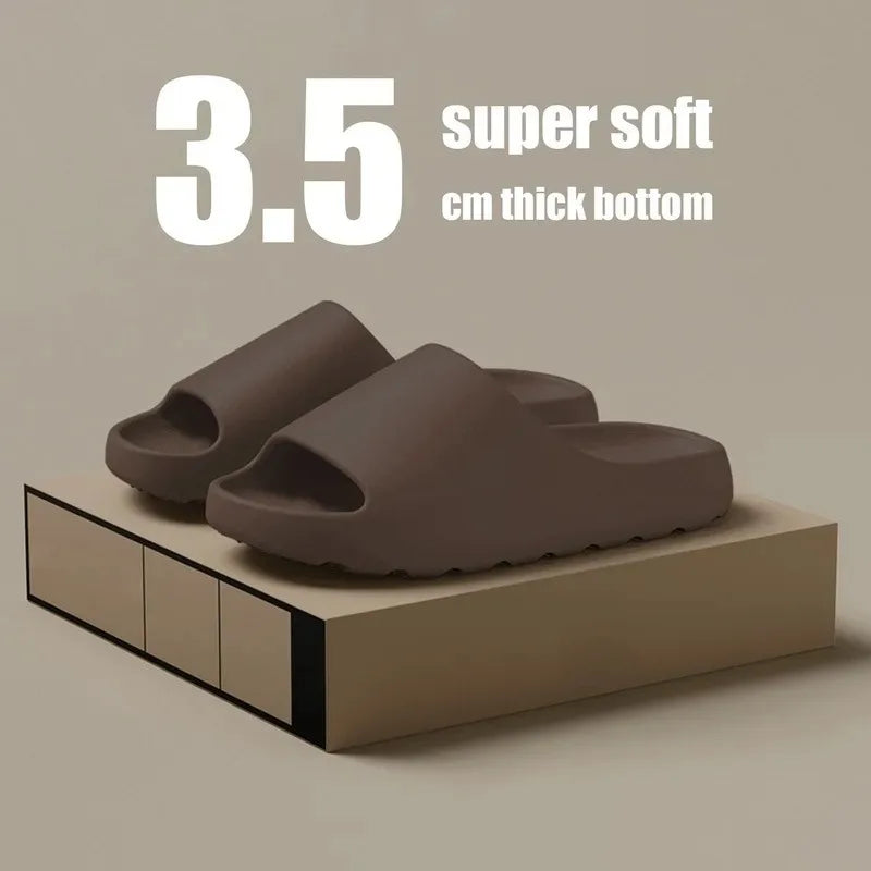 Maxy Coconut Slippers Cloud Thick-soled Sandals Summer Fashion Soft Bottom Beach Men Slippers Women's Sandals  EVA Slides