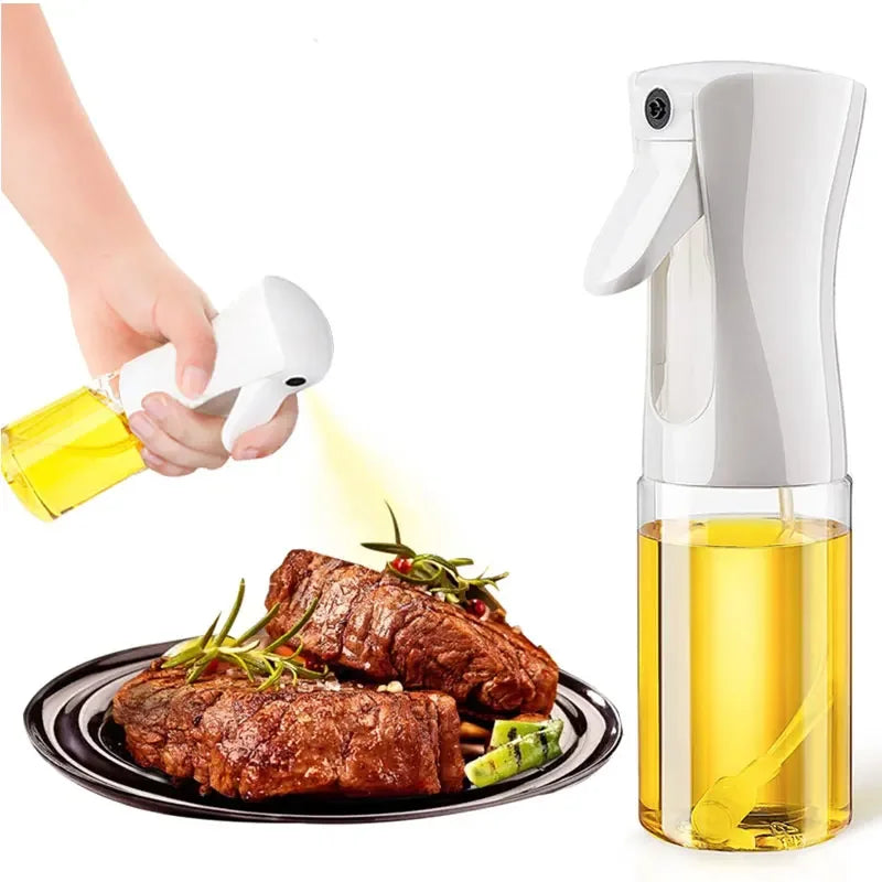 Maxy 200/300/500ml Oil Spray Bottle BBQ Cooking Olive Oil Sprayer Plastic Baking Oil Spray Empty Bottle Vinegar Bottle Or  Oil brush