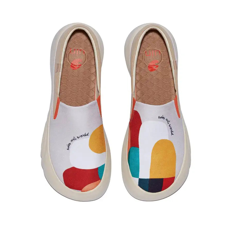 Maxy New fashion retro sports casual sneakers travel shoes Slip ons Canvas colorful Women Shoes