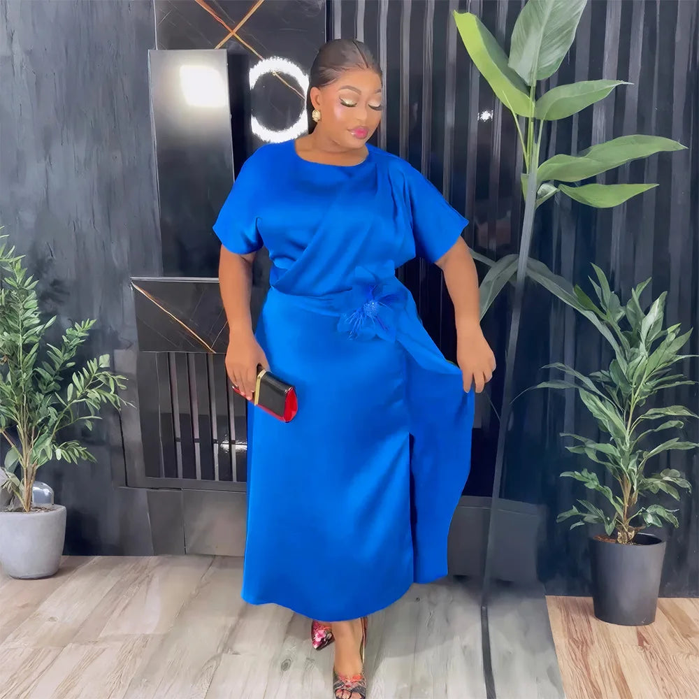 Amay Dresses for Women Plus Size Clothes Dashiki Ankara Turkey Outfits Gown Elegant Muslim Wedding Party Long Dress