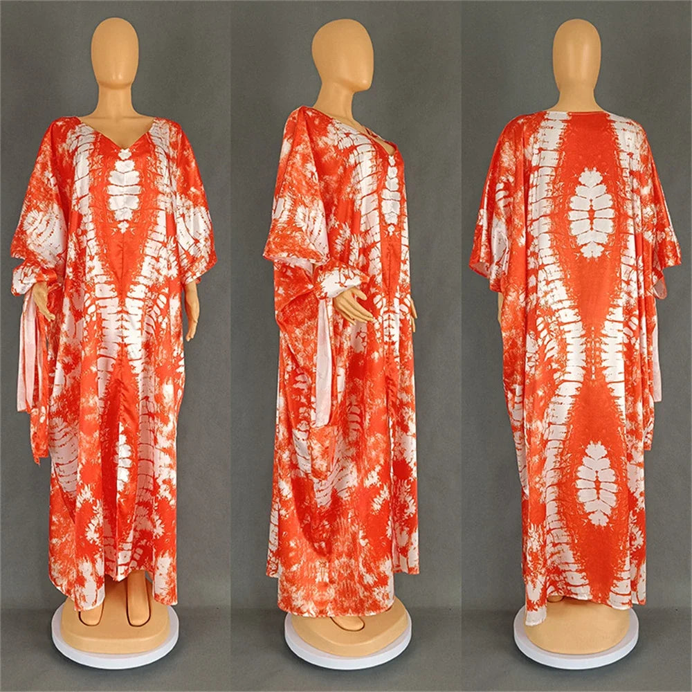 Maxy Dresses for Women Print Boubou Robe Muslim Dress Ankara Dashiki Africa Clothing Dubai Kaftan Turkey Abaya Vestidos