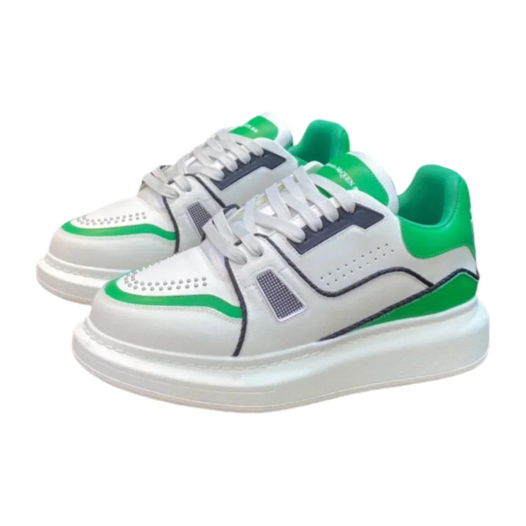 Visco Top Hight Quality Men's Casual Sneakers Real Leather Women's Brand Designer Tennis Shoes Classic Fashion Design running shoes
