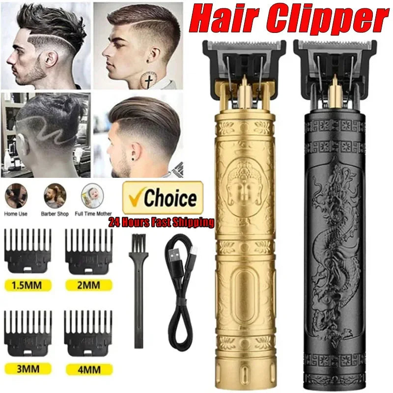 Maxy Vintage T9 Hair Clipper Beard Shaving Body Hair Trimmer Clippers Electric Men Haircut Machine 0mm Barber Shaver