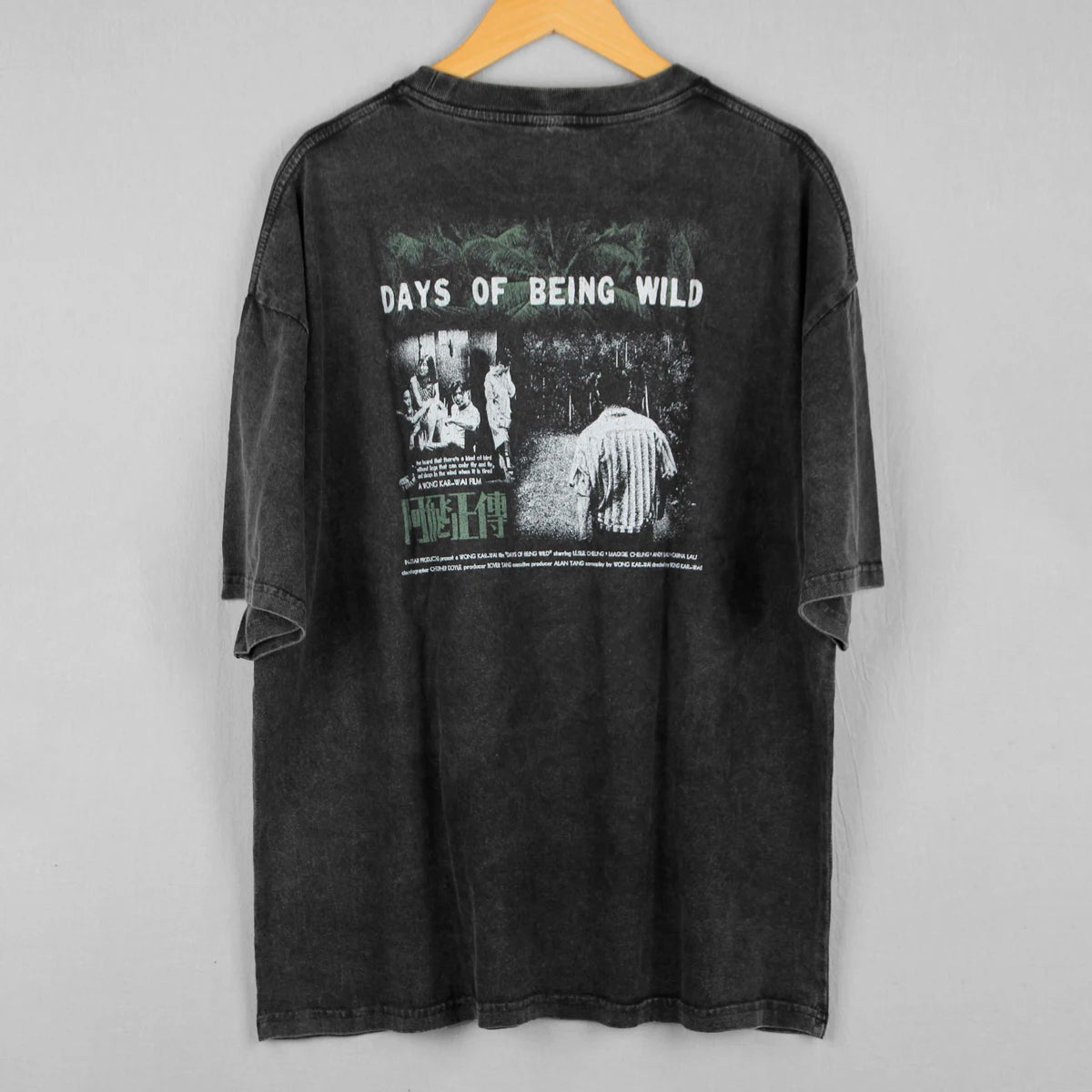 Visco Days of Being Wild T-Shirt Kar Wai Wong HK Movie Chungking Express Loose Drop Shoulder Retro Cotton Tee Shirt