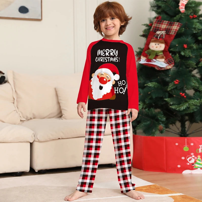 Fashion Comfortable Long Sleeve Pajamas Sets Christmas Loungewear Soft to Wear Festive Design Easy to Wash Homewear