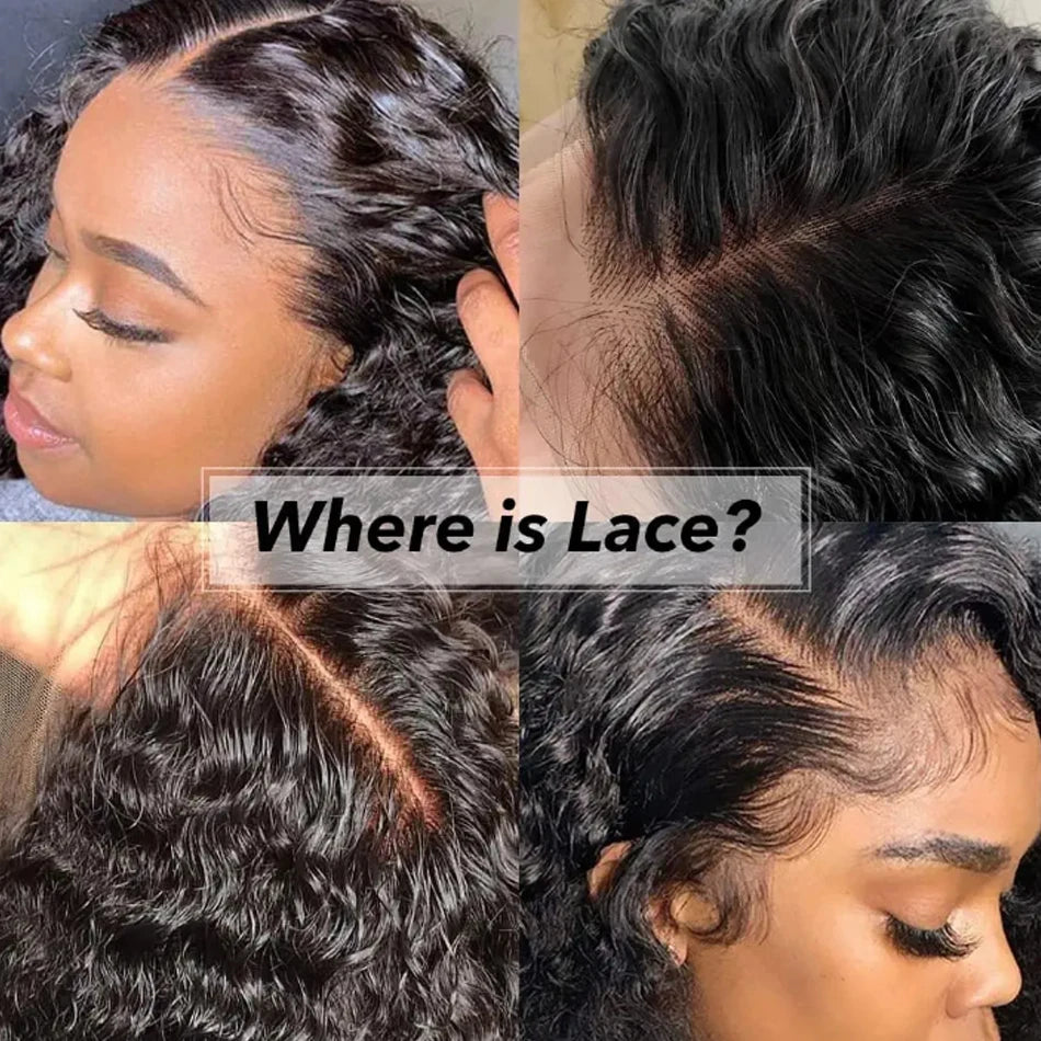 Glueless Kinky Curly Bob Wig Lace Frontal Wear And Go 100% Human Hair Wigs Pre Plucked Brazilian Deep Perruques Cheveux Humains