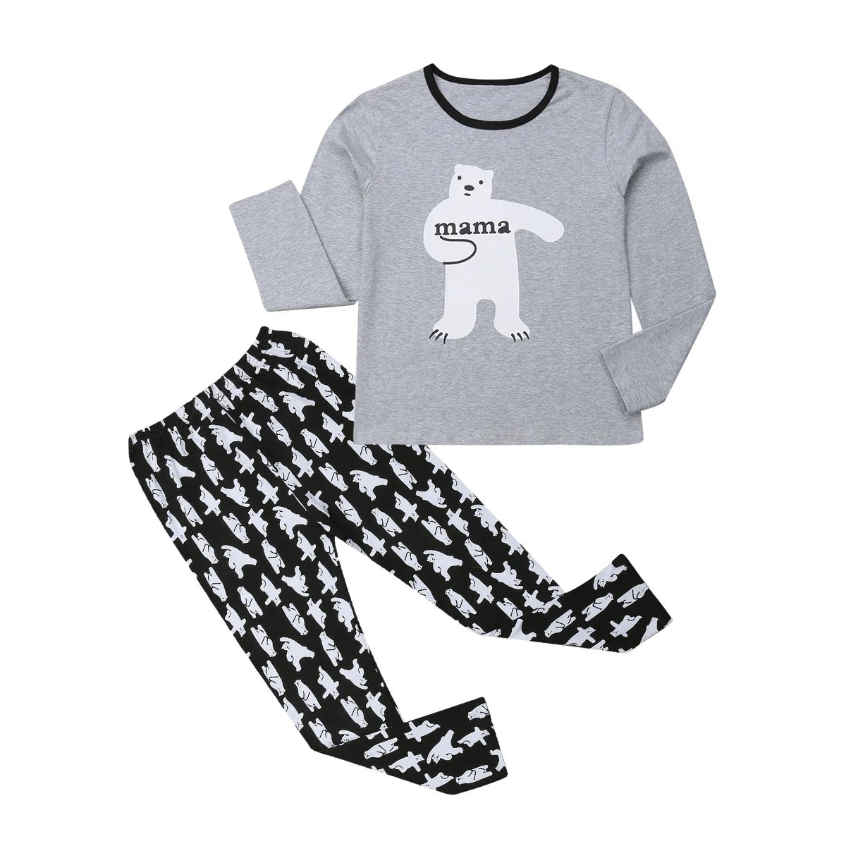 Maxy Matching Family 2PCS/1PCS Pajamas Set, Family Sleepwear Collection Christmas Sleepwear Nightwear Long Pajamas Set