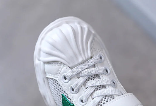 Macy Kids Shoes Baby Little Girls Boys Anti-Slip Soft Rubber Bottom Baby Sneaker Net Flat Shoes Off White Shoes Toddler Shoes
