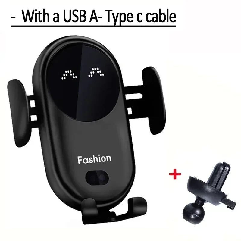 Maxy Wireless Charger Car Mount for Air Vent Mount Car Phone Holder Rotating Intelligent Infrared Fast Wireless Charging Charger