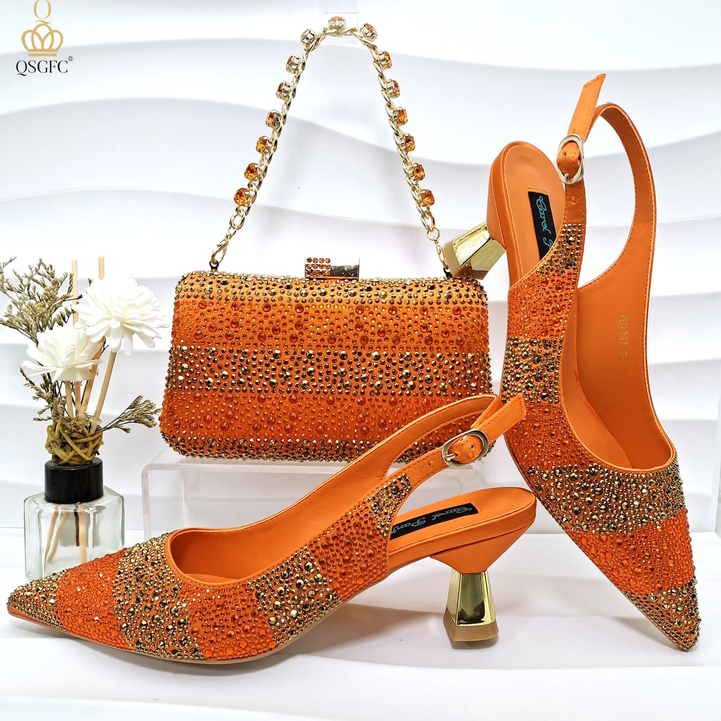 Maxy New Arrive Design Party Shoes with Matching Clutch Bag Hot African Wedding With Women Heel Shoes And Bag Set Party